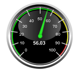 A few gradient and<br>
transparent circles<br>
can give your meter<br>
some shine