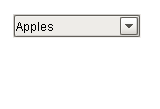 A Dropdown showing<br>
a selected value